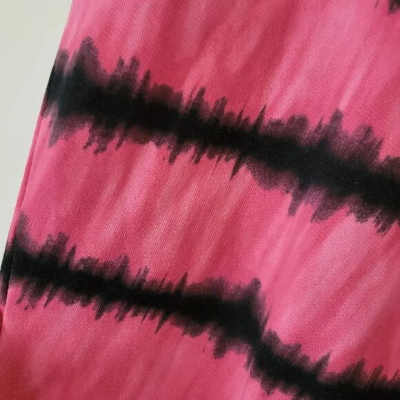 ALICE + OLIVIA Cropped tie-dyed French cotton-terry track pants. $239 Medium - Picture 5 of 9